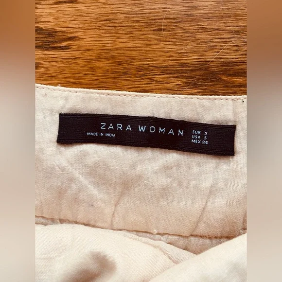 ZARA Beaded Sequin Mini Skirt Size Small Tribal Aztec Embellished Festival Boho - Picture 4 of 9